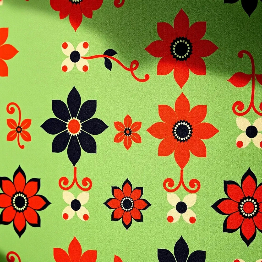 Tapeta retro wzory